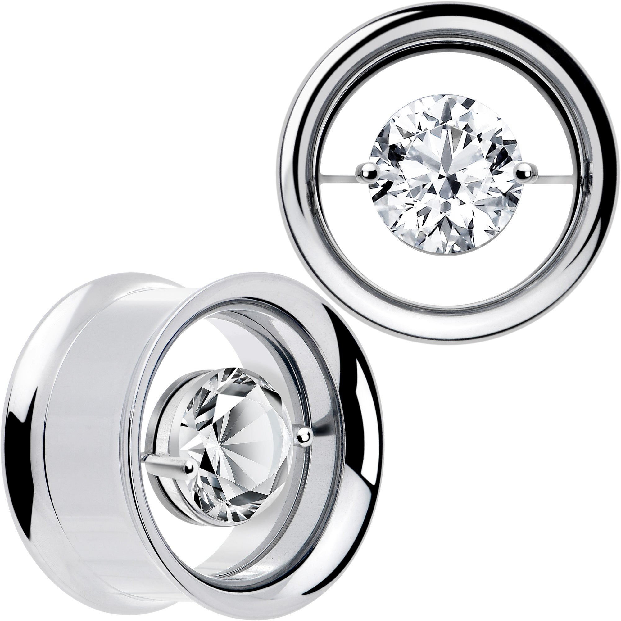Gem Floating Screw Fit Tunnel Plug Set Available Sizes 8mm to 16mm