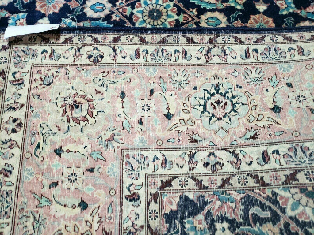 Square Indo Persian Rug 6x6, Hand Knotted, Wool, Allover Pattern