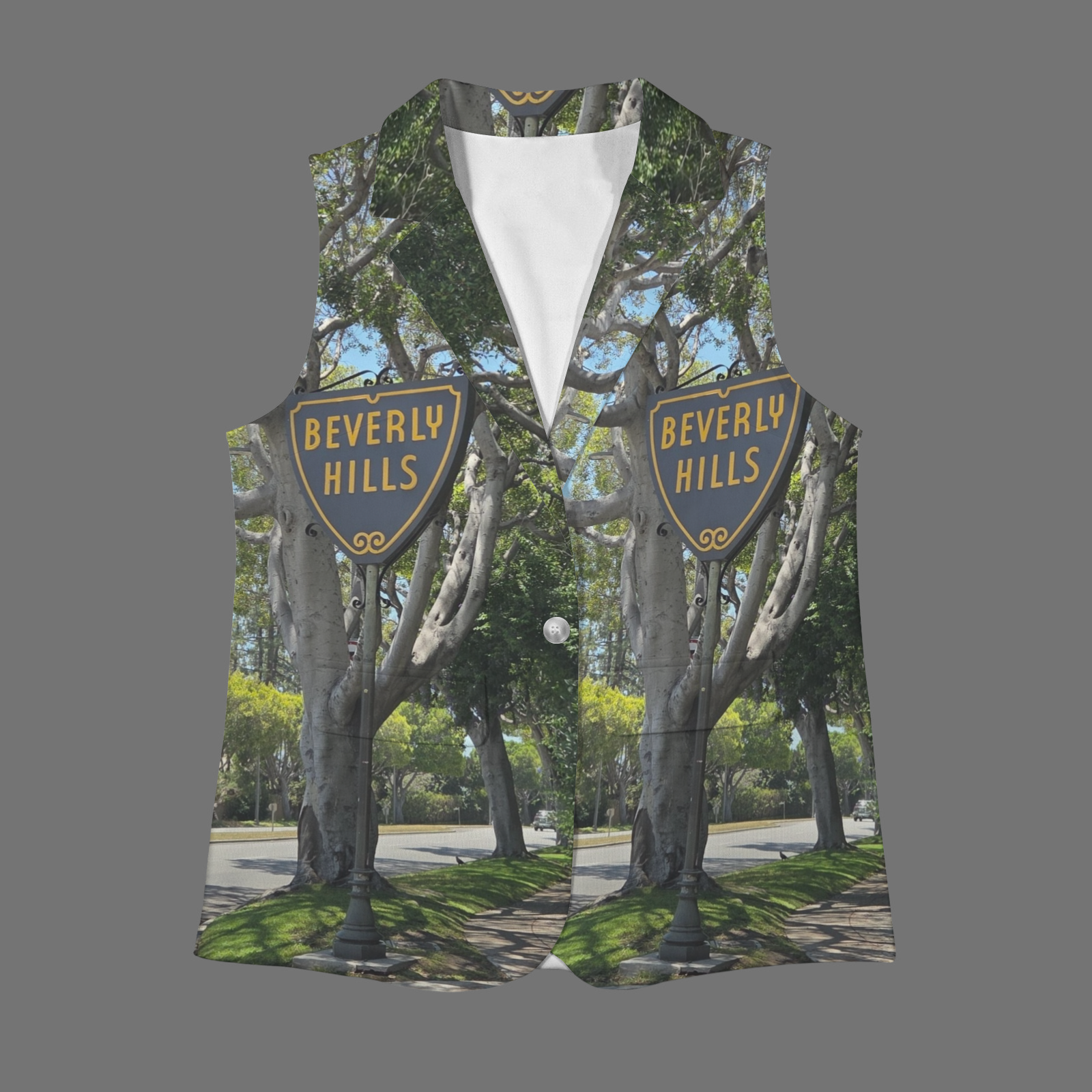 NEW!!! "THAT PART" branded (rear & B.H. Street Sign front) Sleeveless Blazer Vest (Made to Order No Stock)