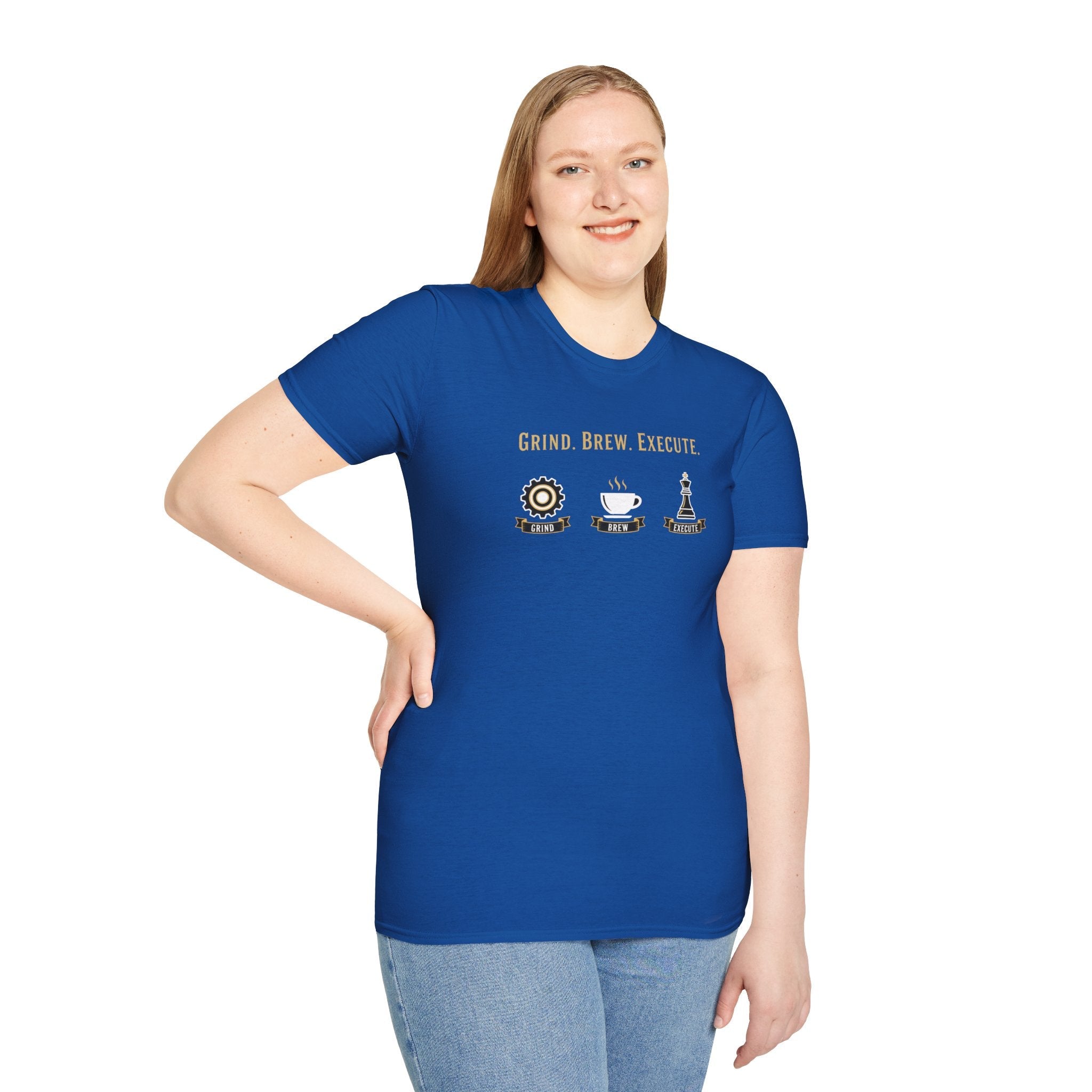 Grind Brew Execute T-Shirt - Mob Crew Passion Fuel for Success