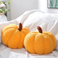 Queekay 2 Pcs Pumpkin Pillow Plush 11x9.5 Inch Fall Decor Ginger Cotton