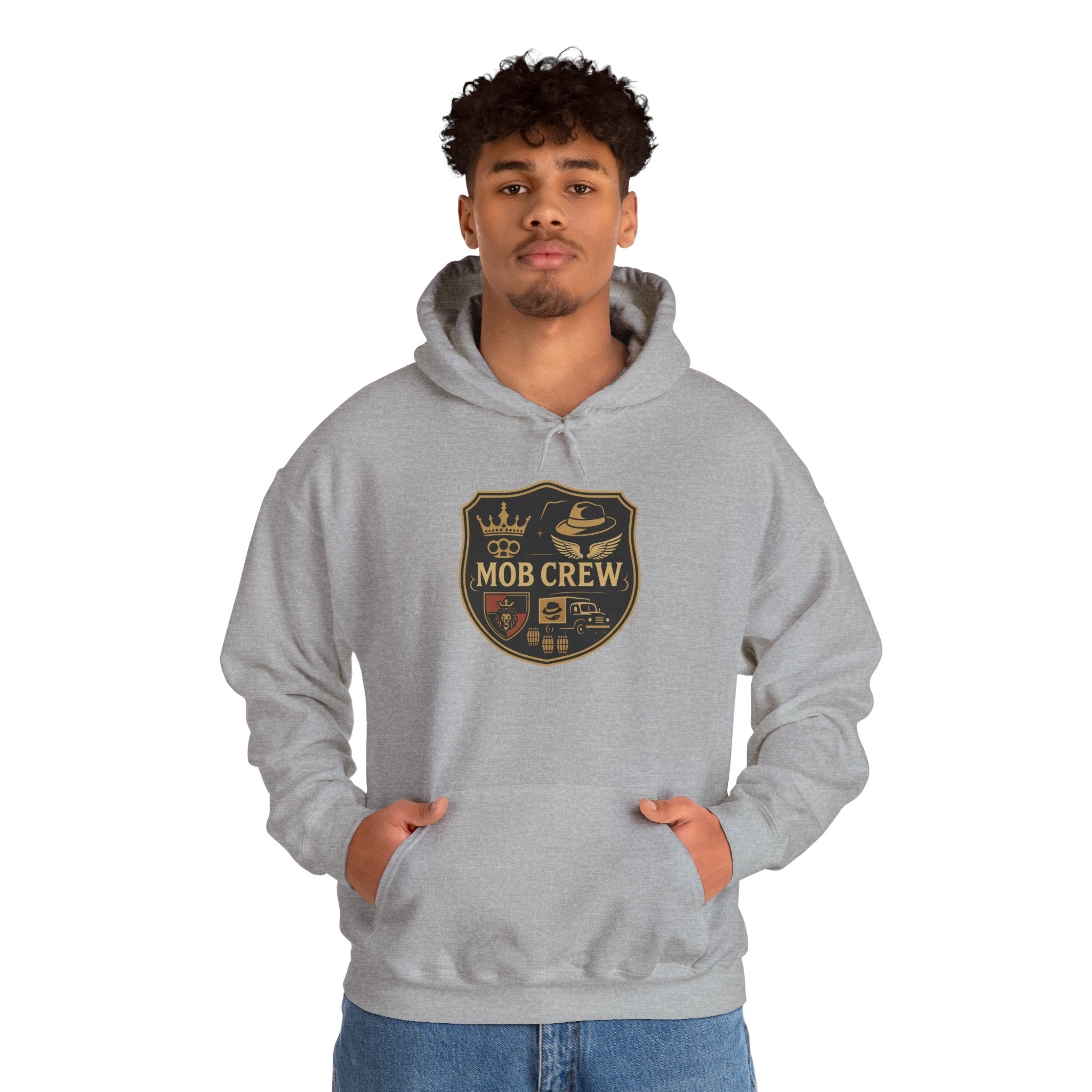Mob Crew Hoodie – Vintage Pullover for Family Comfort