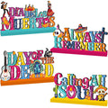 4Pcs Dia De Los Muertos Wooden Table Centerpieces Mexican Decor Halloween