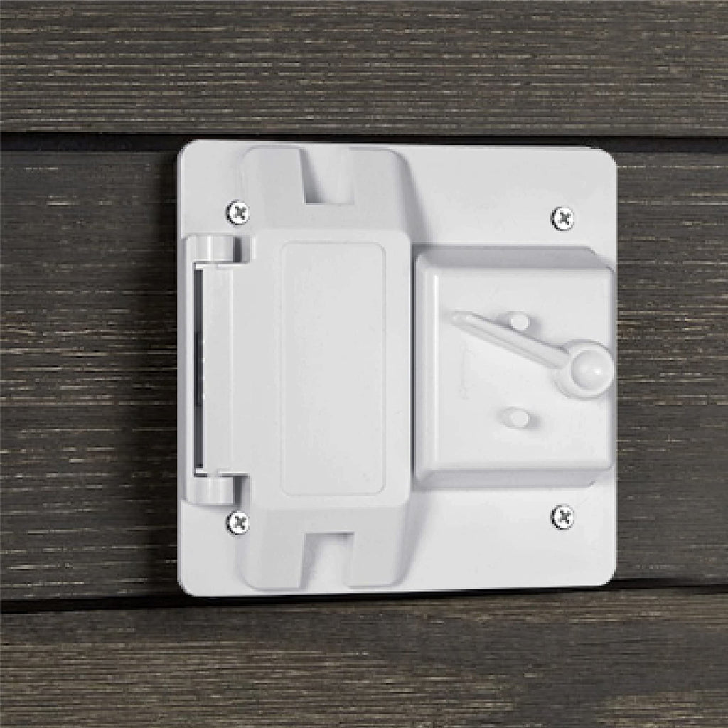 Hubbell Raco 2-Gang Weatherproof Cover Plastic Toggle GFCI White