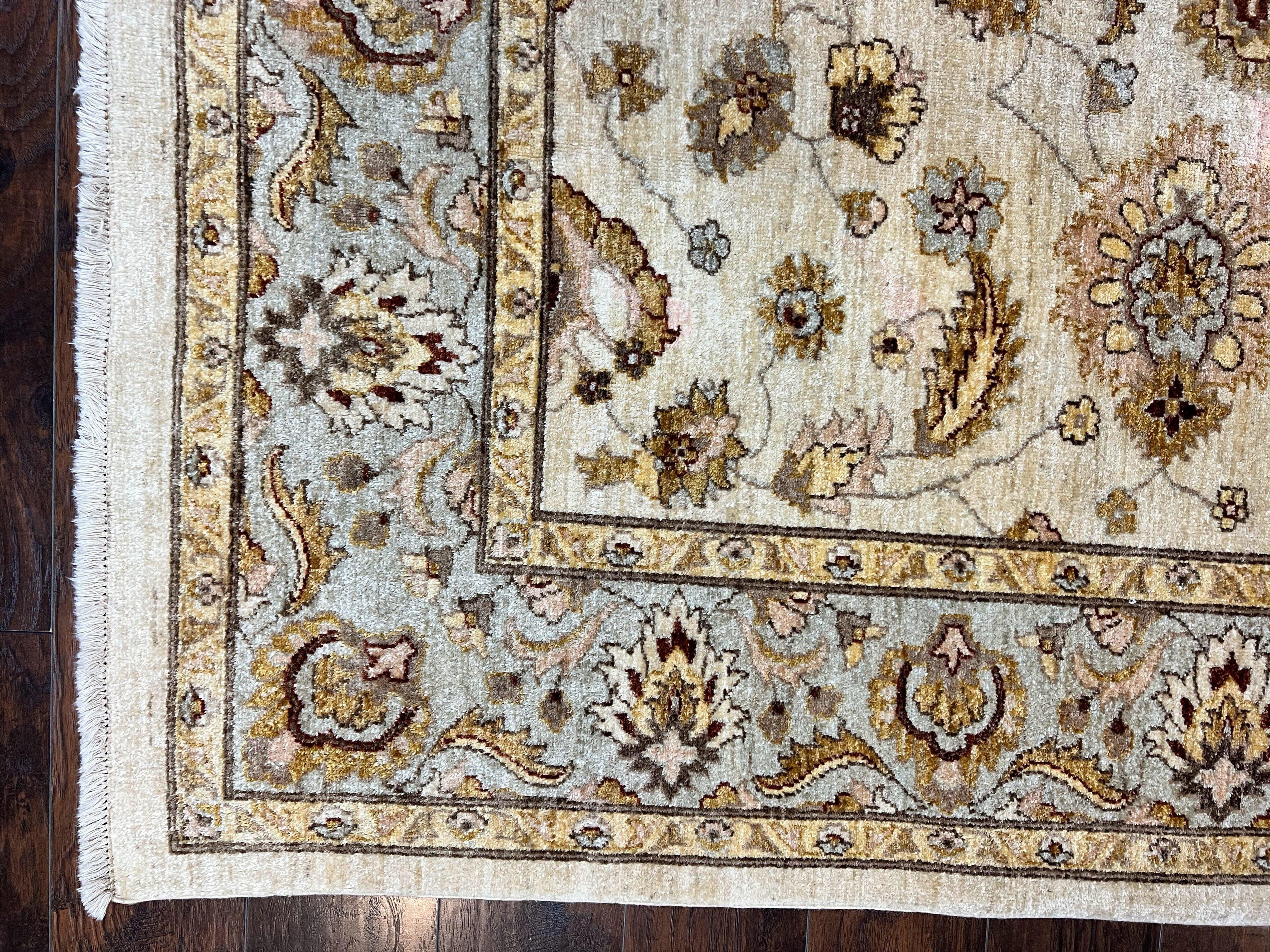 Peshawar Rug 8x10, Oushak Rug, Neutral Colors Hand Knotted Farmhouse Rug