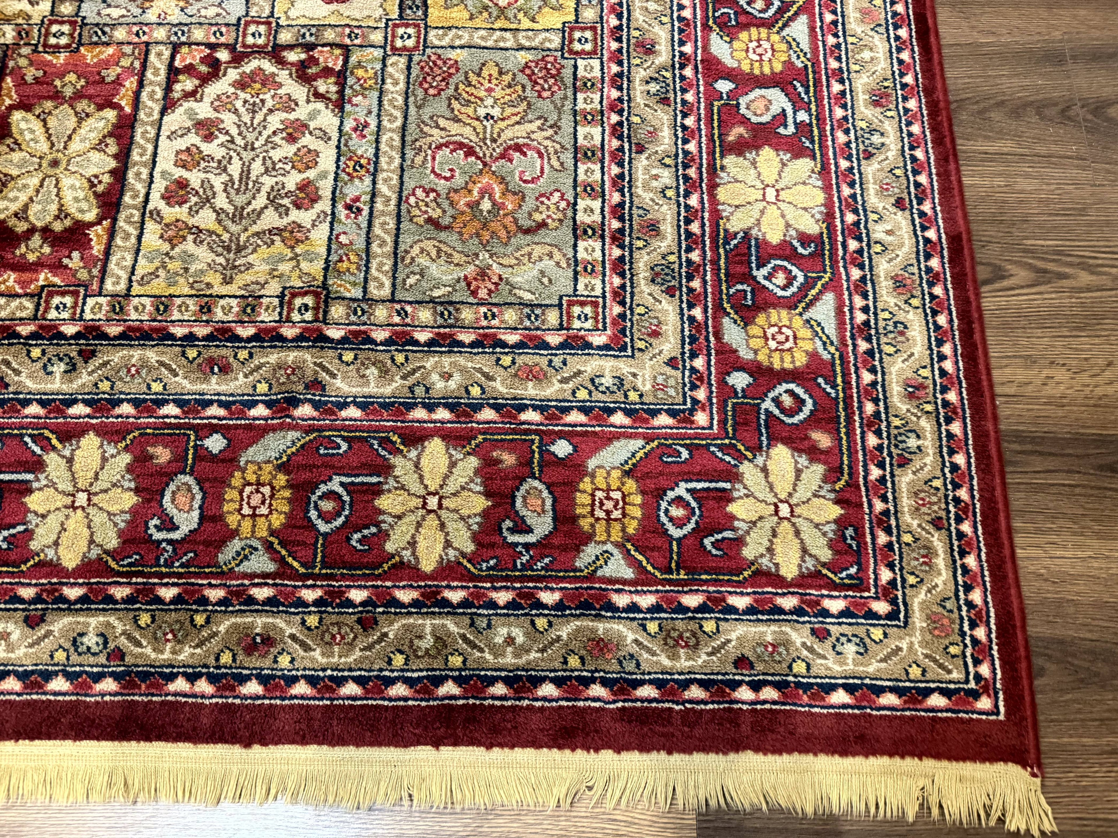 Karastan Bakhtiyari Rug 8.8 x 10, Antique Legends Karastan Wool Carpet #2200-202, Multicolor Panel