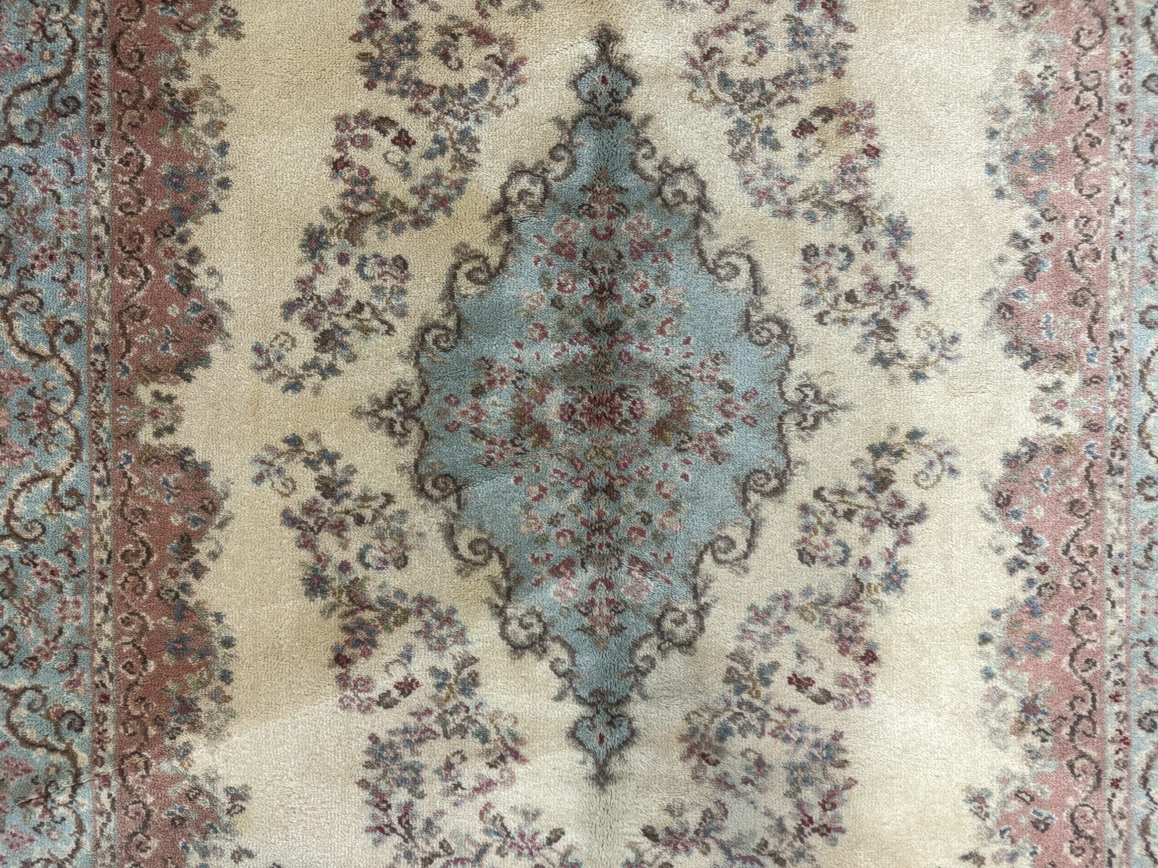 Karastan Rug 4x6, Pastel Ivory Kirman Rug #784, Wool Karastan Carpet, Original 700 Series, Vintage Karastan Area Rug, Discontinued