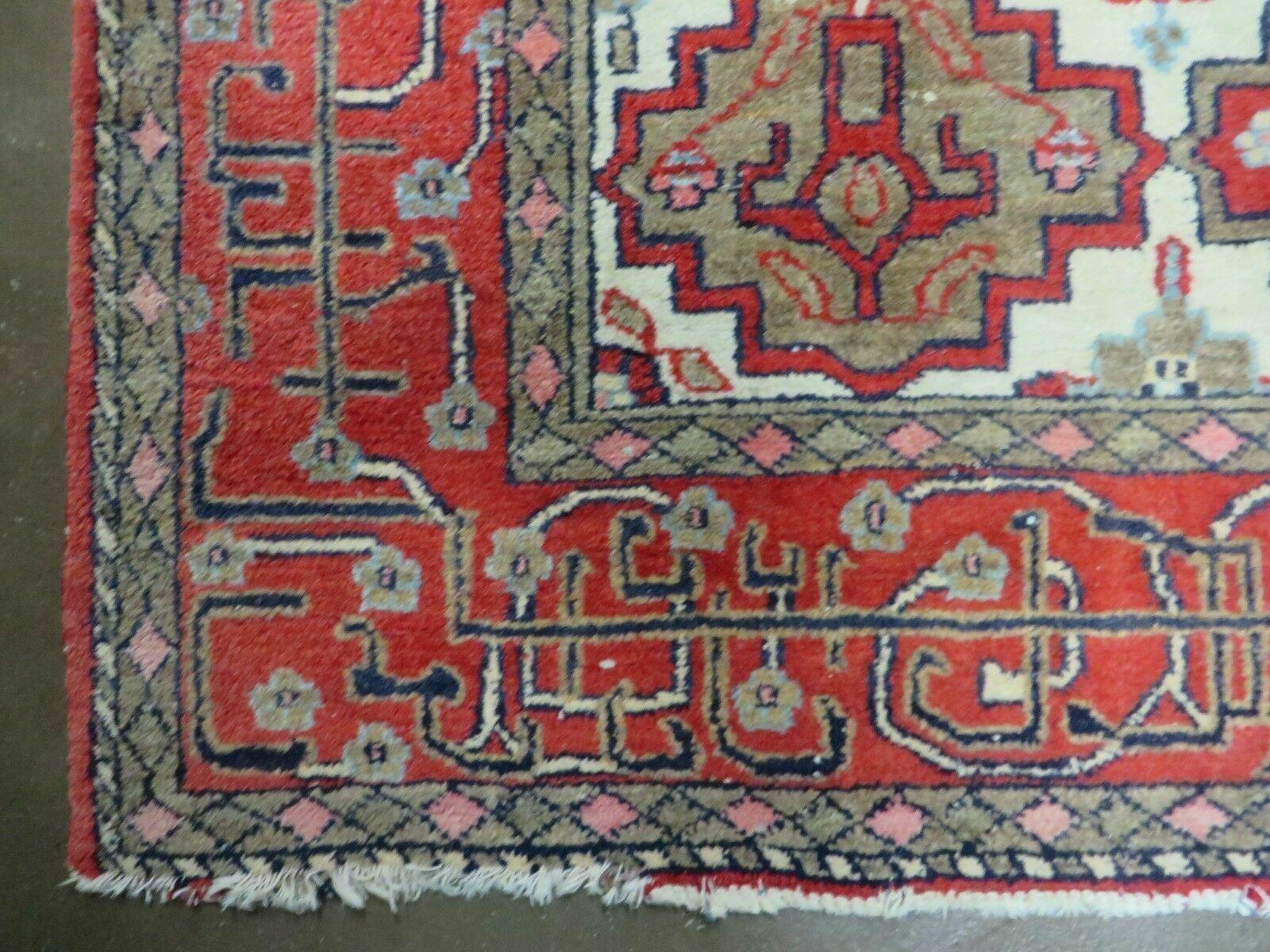 4' X 6' Antique Handmade Turkish Anatolian Wool Rug Vegetable Dyes