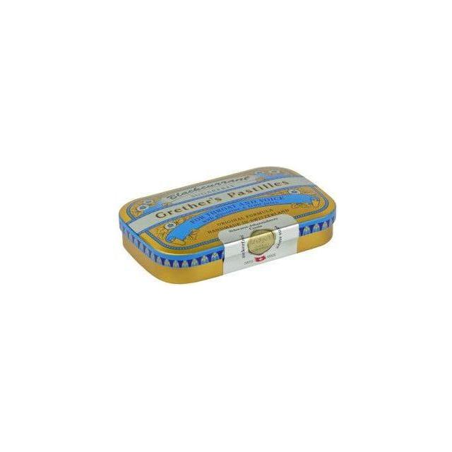 Grether's Pastilles Blackcurrant Sugarfree 2.125 Oz.