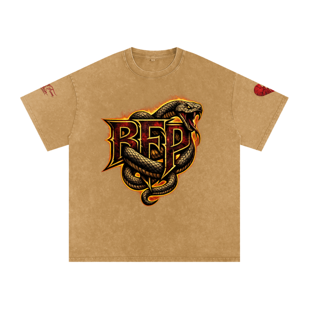 FLAME BFP Snow Washed Oversized Cotton T-Shirt