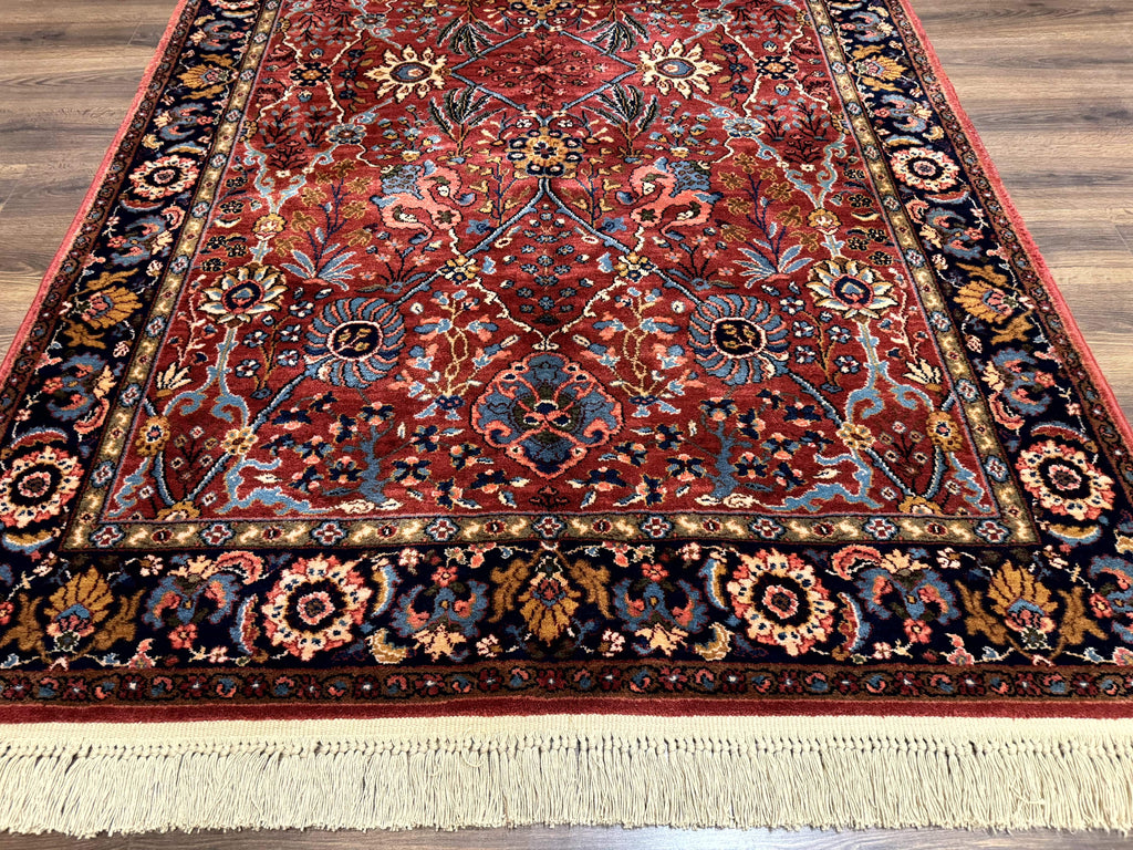 5.9 x 9 Karastan Rug Ispahan #766, Vintage Wool Discontinued Original 700 Series