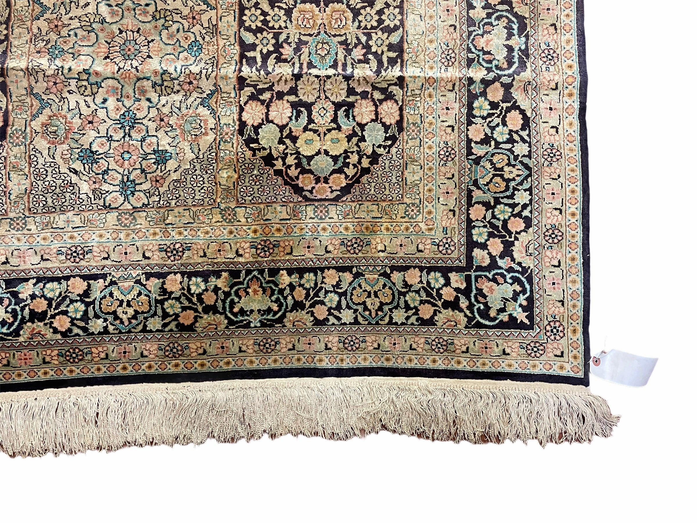 4' X 6' Vintage Fine Hand Made Turkish Oriental Silk Rug 400 KPSI Wow