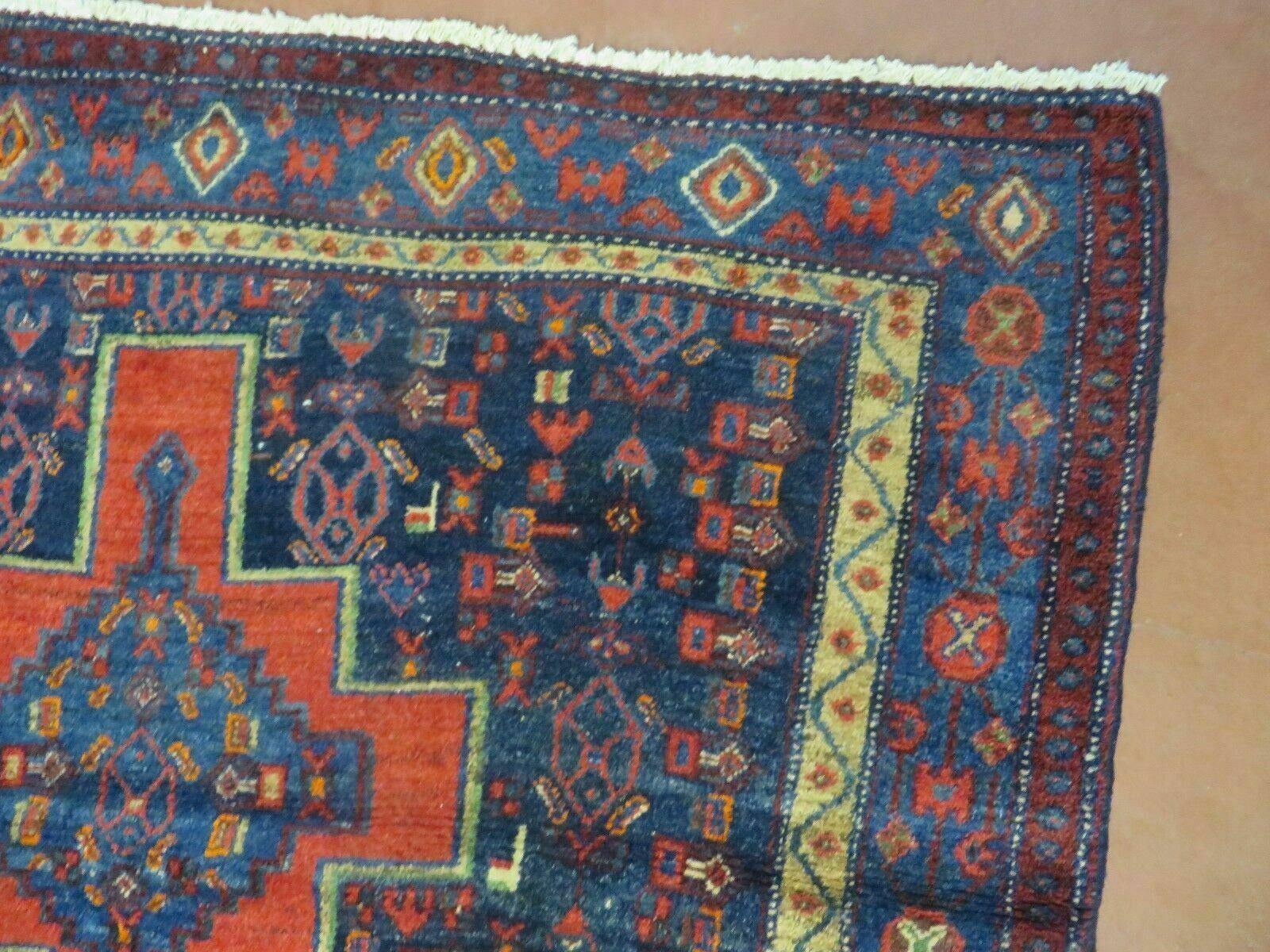 4' X 7' Antique Handmade Turkish Wool Rug Nice # 638