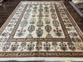 Karastan Rug 8.8 x 12, Ashara Amritsar #549, Oatmeal Color, Wool Pile Karastan Carpet, Discontinued Karastan Area Rug, Decorative