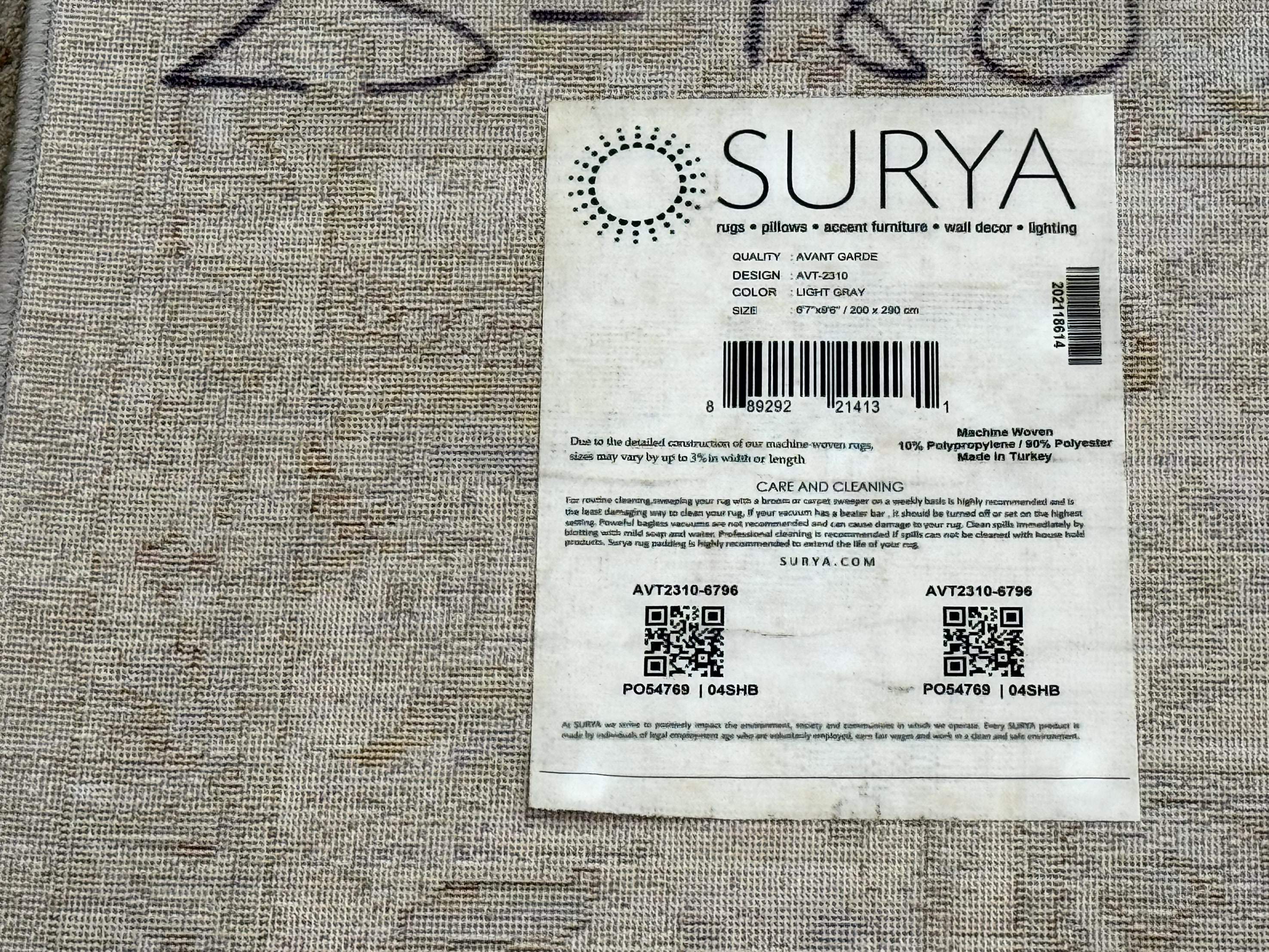 Modern Turkish Oushak Rug 7x9, Netural Colors