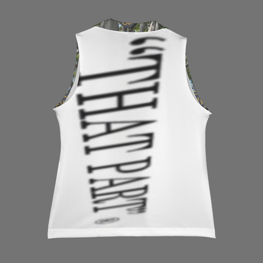 NEW!!! "THAT PART" branded (rear & B.H. Street Sign front) Sleeveless Blazer Vest (Made to Order No Stock)