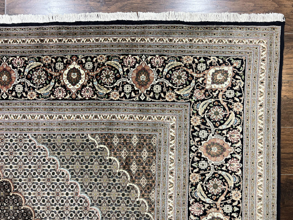 Exquisite Persian Tabriz Rug - 10x13, 400 KPSI, Herati Pattern