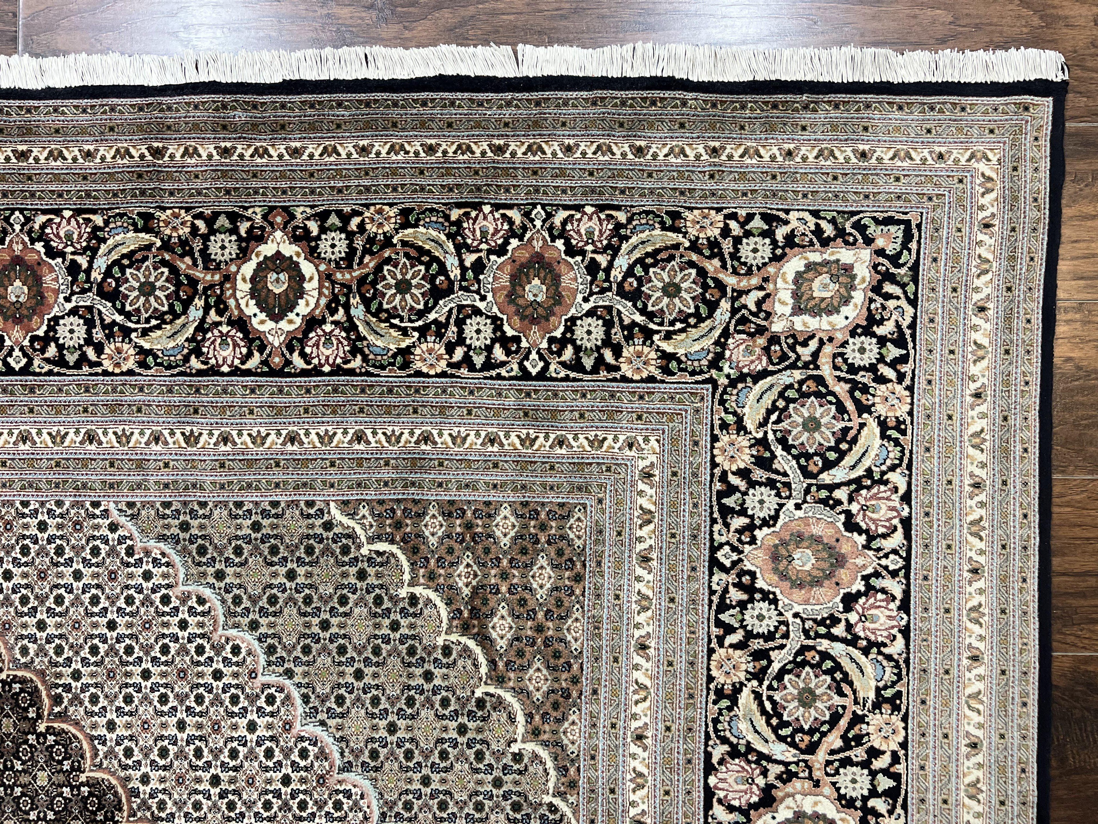 Exquisite Persian Tabriz Rug - 10x13, 400 KPSI, Herati Pattern