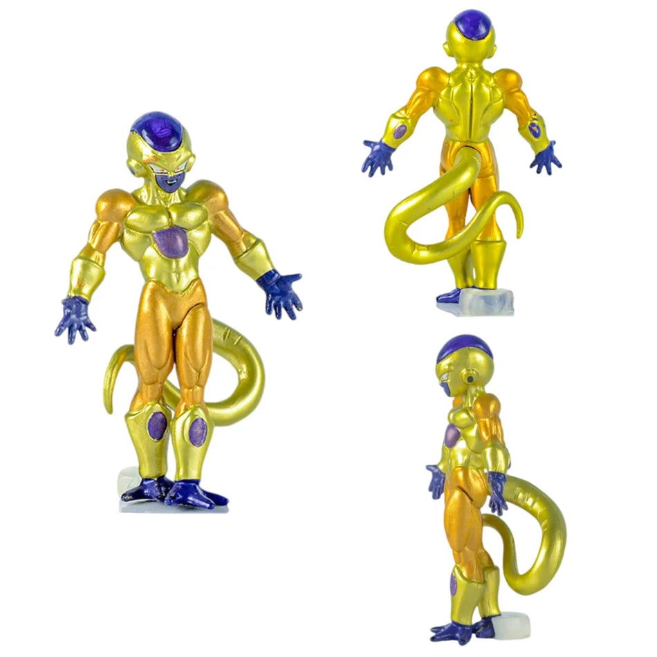 8pcs Frieza Dragon Ball Z Figure Set, Dragon Ball Super Anime Figurines First Second Third Mecha Final Form Perfect Golden Frieza