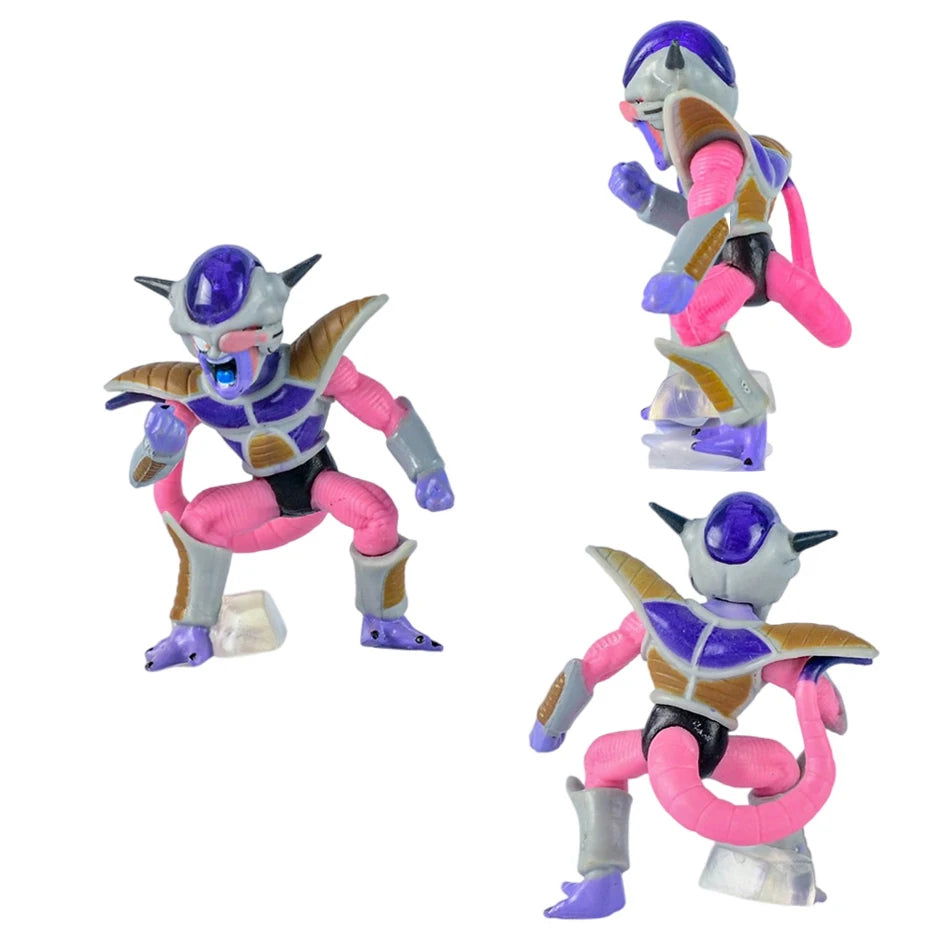 8pcs Frieza Dragon Ball Z Figure Set, Dragon Ball Super Anime Figurines First Second Third Mecha Final Form Perfect Golden Frieza