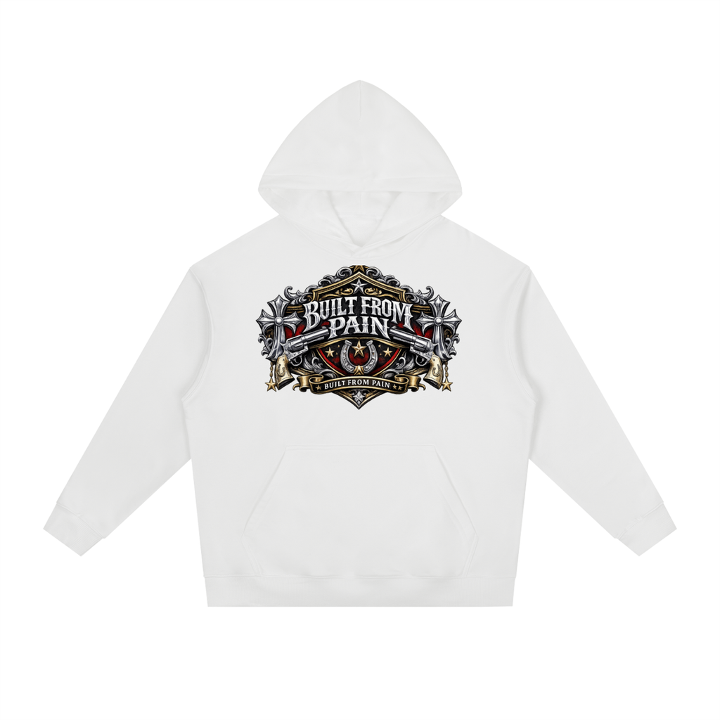 2 GUNS CHROME Essential Heavyweight Drop-Shoulder Hoodie