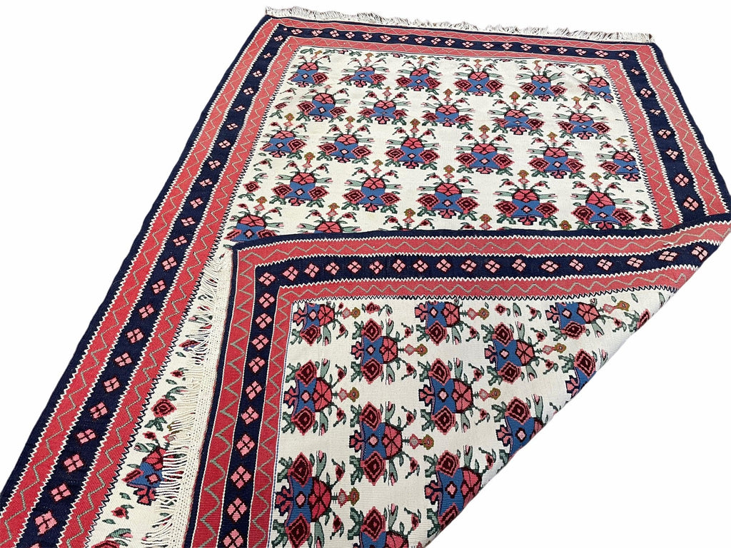 3x5 Vintage Kurdish Senneh Kilim Rug 3 x 5 Heirloom Rug Flatweave Antique Rug Playroom Rug Collectible Rug Beige Kilim