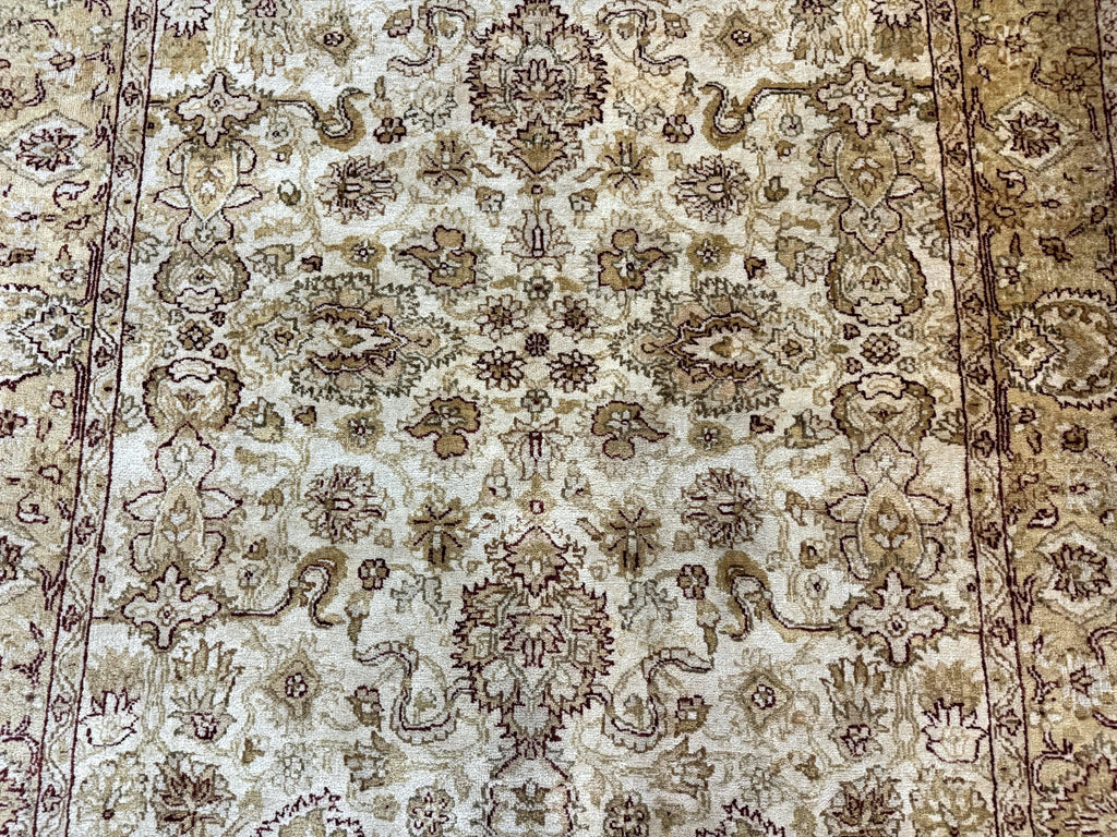 Turkish Oushak Rug 6x9, Vintage, Beige