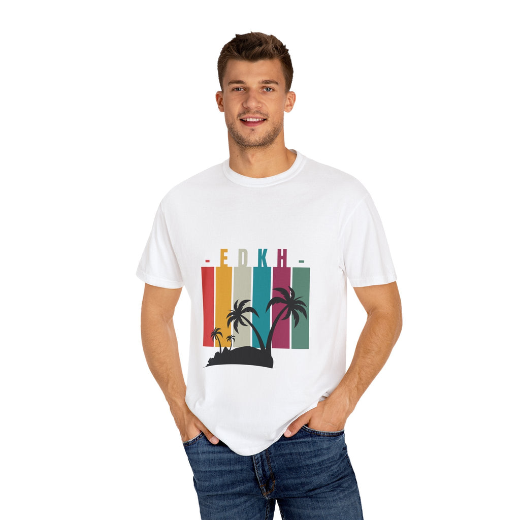 EDKH Unisex Garment-Dyed T-Shirt | Retro Summer Style