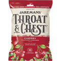 Jakemans Throat & Chest Lozenges, Cherry Menthol, 30 Pc