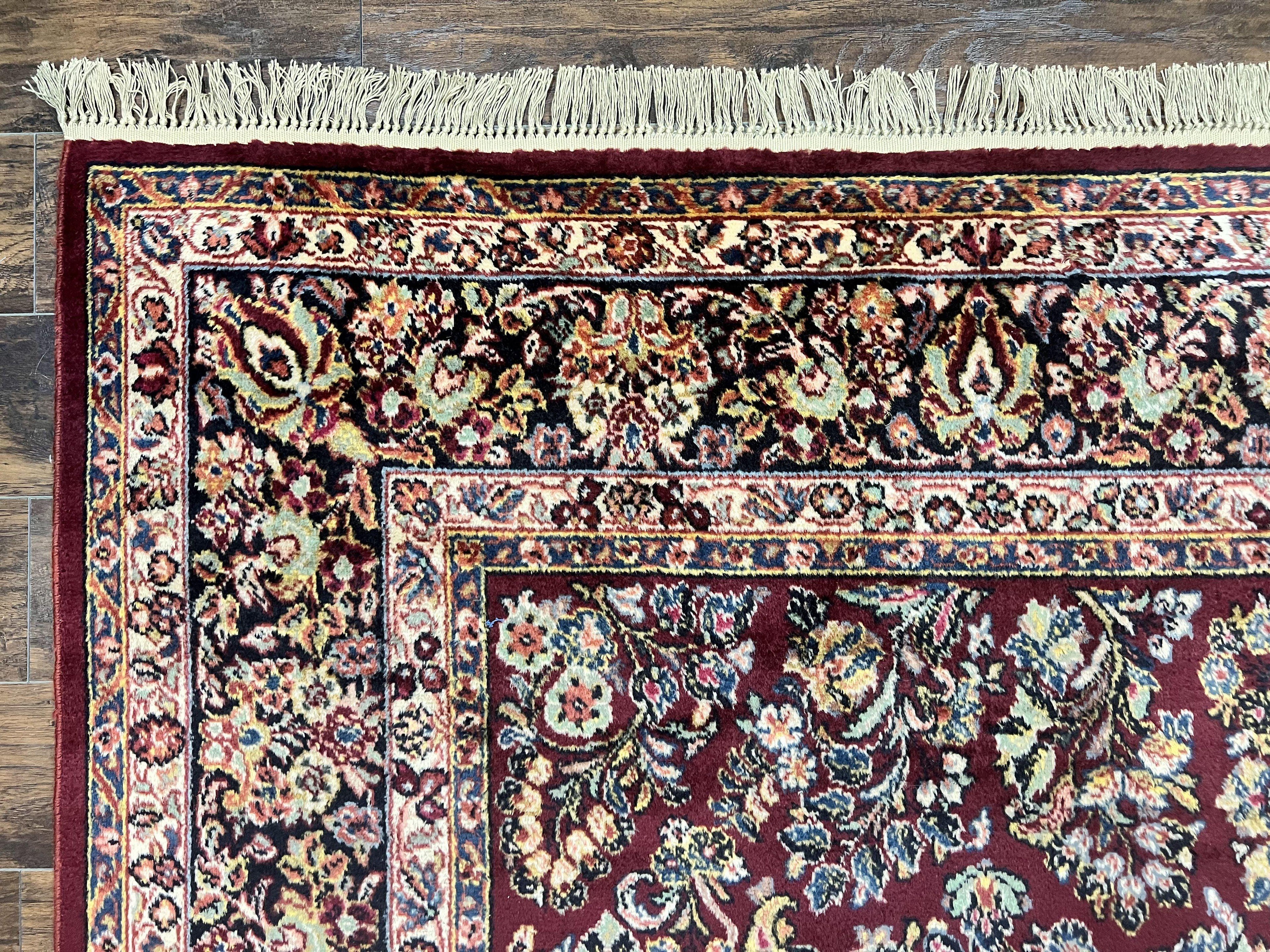 Karastan Rug 9x12 Red Sarouk #785, Wool Karastan Carpet, Discontinued Vintage, Original 700 Series, Karastan Area Rug