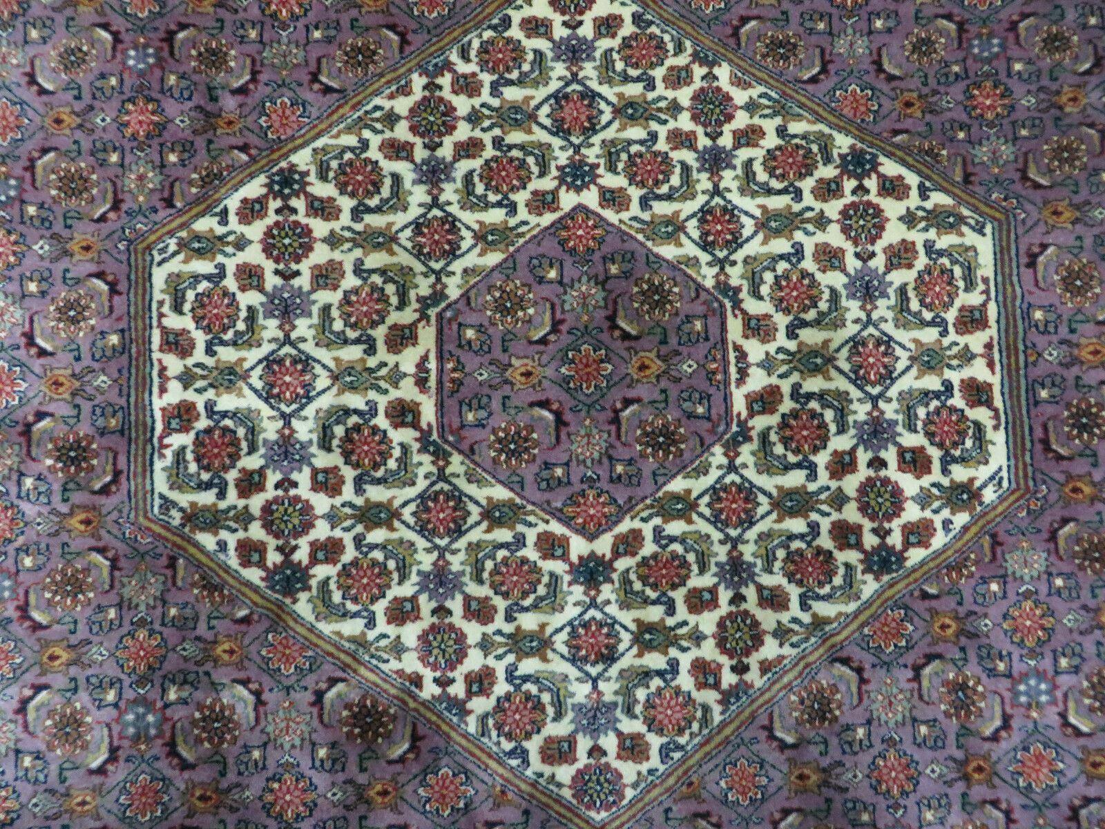 8' X 10' Vintage Fine Handmade India Wool Rug Hand Knotted Carpet Detailed Nice