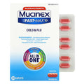 MUCINEX Fast-Max Cold & Flu All-in-One Maximum Strength Caplets, 20 Count