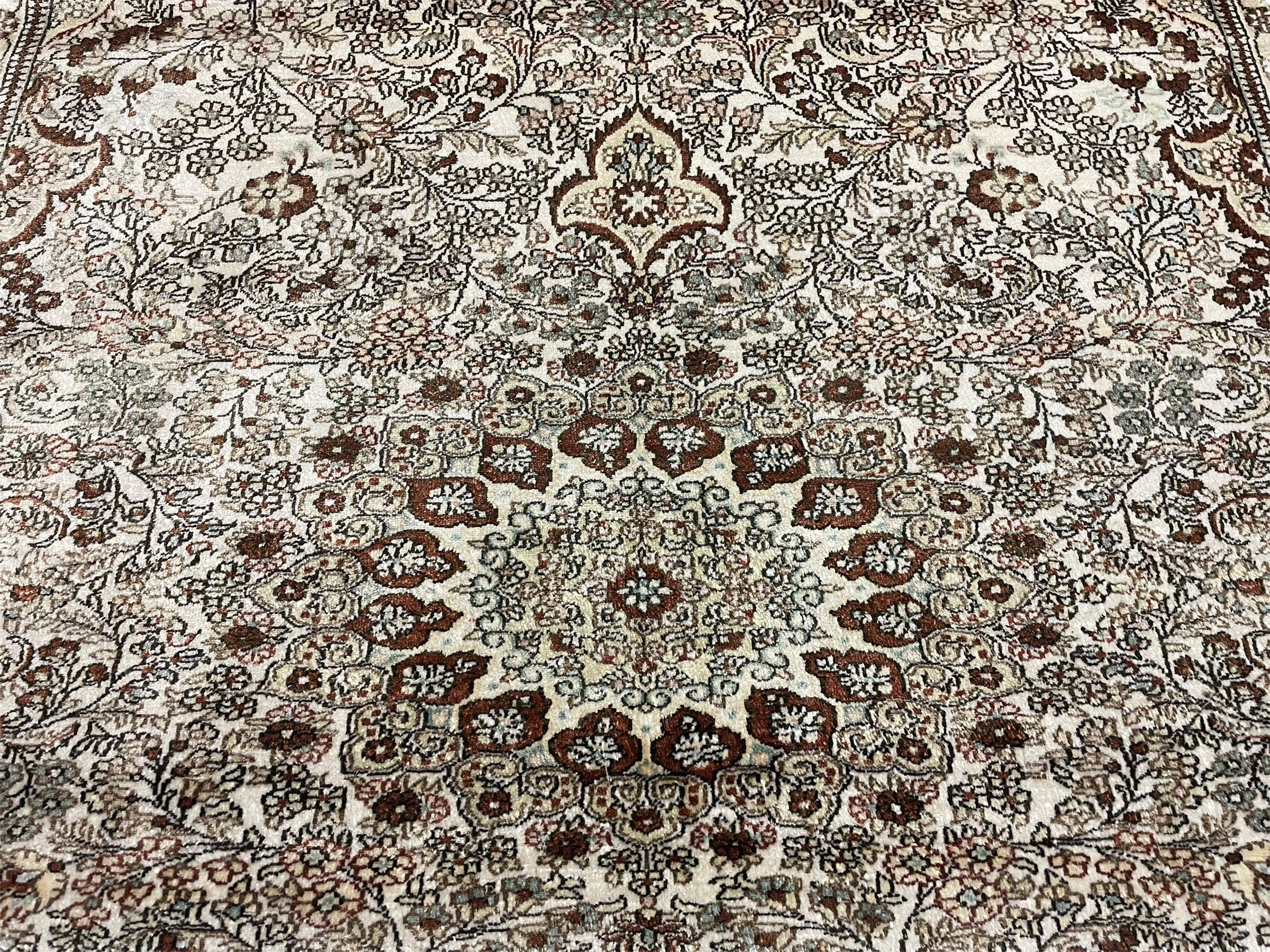 4' X 6' Vintage Fine Handmade Chinese Oriental Silk Rug 400 KPSI Wow