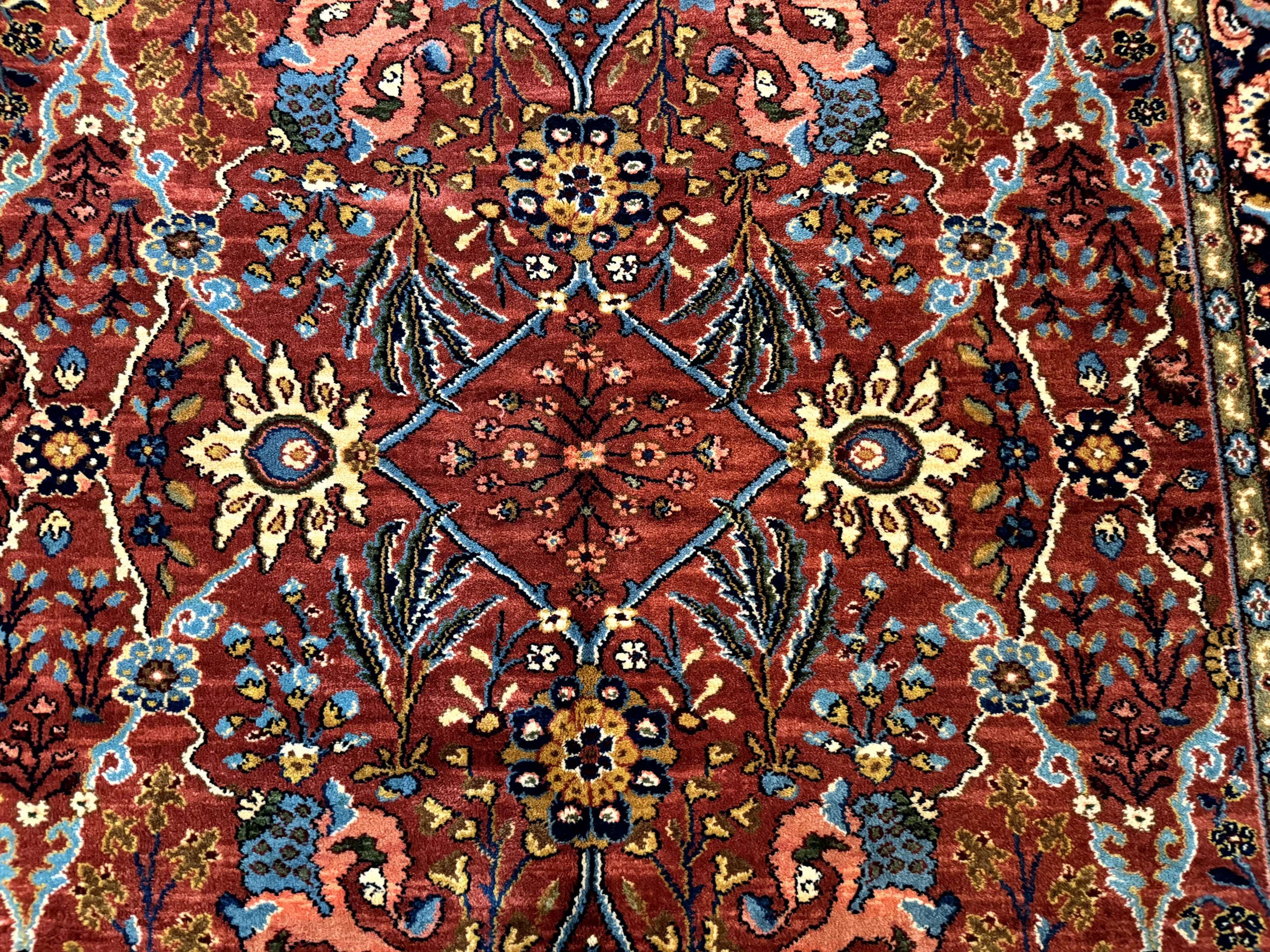 5.9 x 9 Karastan Rug Ispahan #766, Vintage Wool Discontinued Original 700 Series