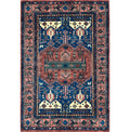 Persian Tribal Heriz Design Rug 6x9, Pottery Barn Rug, Hand Knotted Wool Vintage Rug