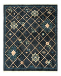 Tibetan Rug 9x12, Hand Knotted Tibet Nepali Contemporary Carpet 9 x 12 ft, Black and Tan, Handmade Area Rug Room Sized, Nepalese Rug