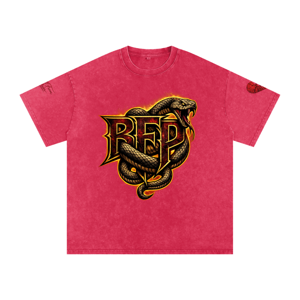 FLAME BFP Snow Washed Oversized Cotton T-Shirt