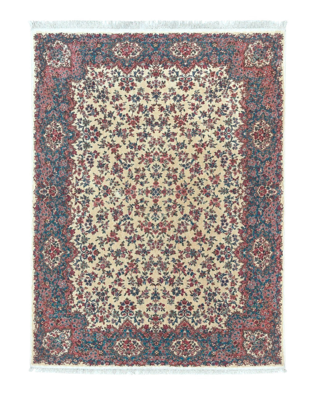 Karastan Rug 8.8 x 12 Ivory Kirman #788, Original 700 Series, Wool Karastan Carpet, Karastan Area Rug, Vintage Karastan, Living Room Rug