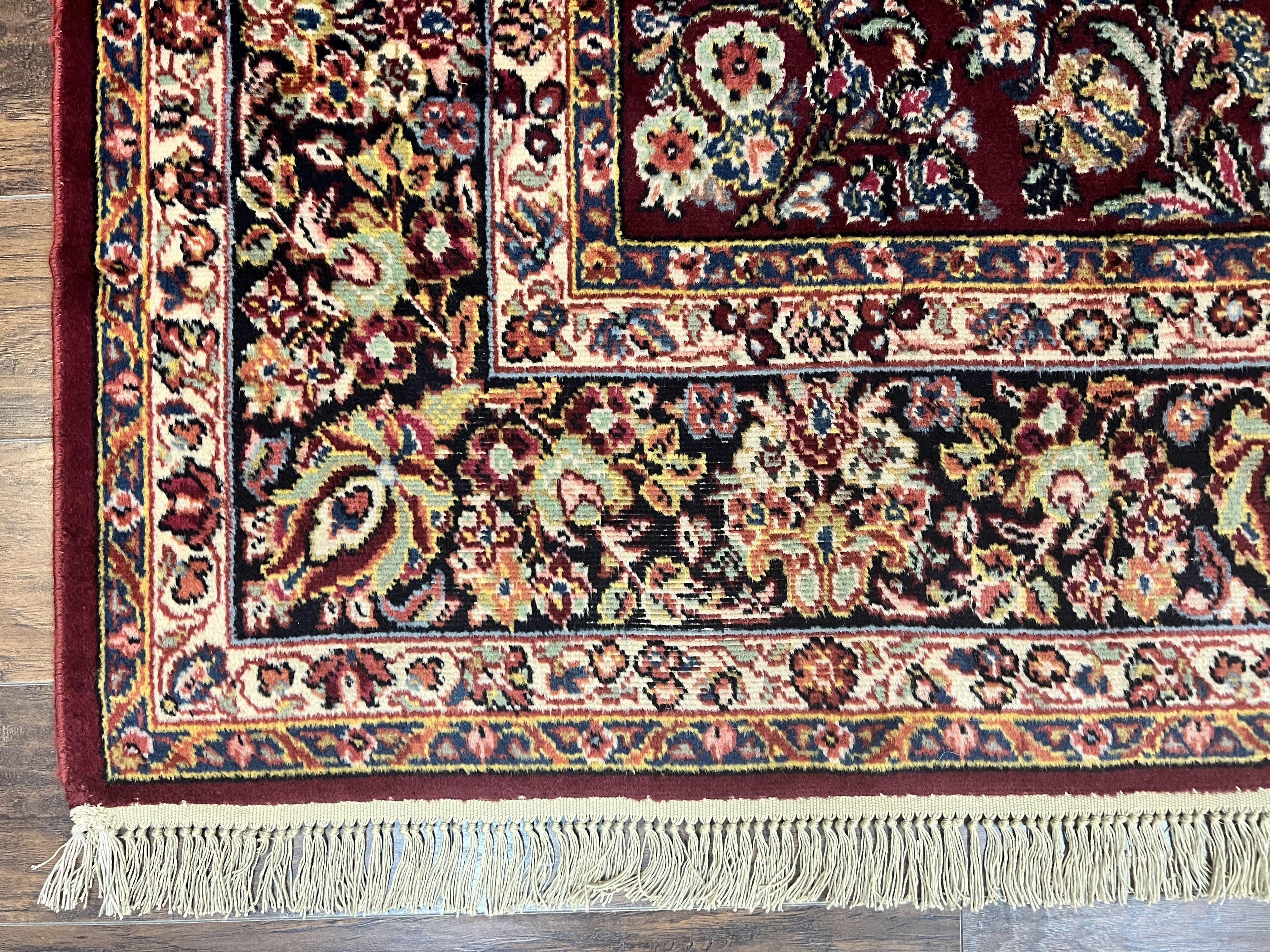 Karastan Rug 9x12 Red Sarouk #785, Wool Karastan Carpet, Discontinued Vintage, Original 700 Series, Karastan Area Rug