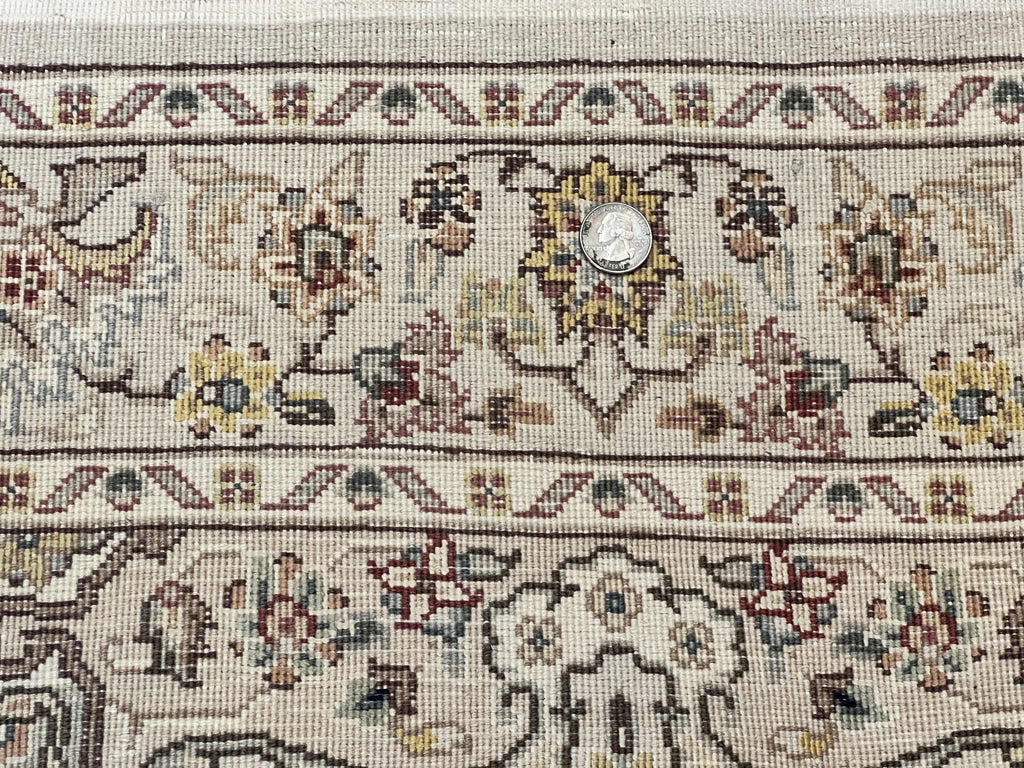 Sino Persian Rug 2.5 x 4, Hand Knotted Oriental Carpet, Small Persian Rug, Floral Medallion, Wool, Vintage