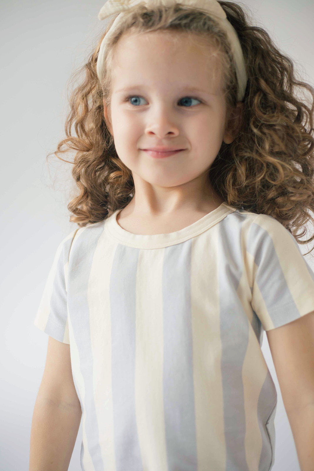T-Shirt Set in Blue Stripes