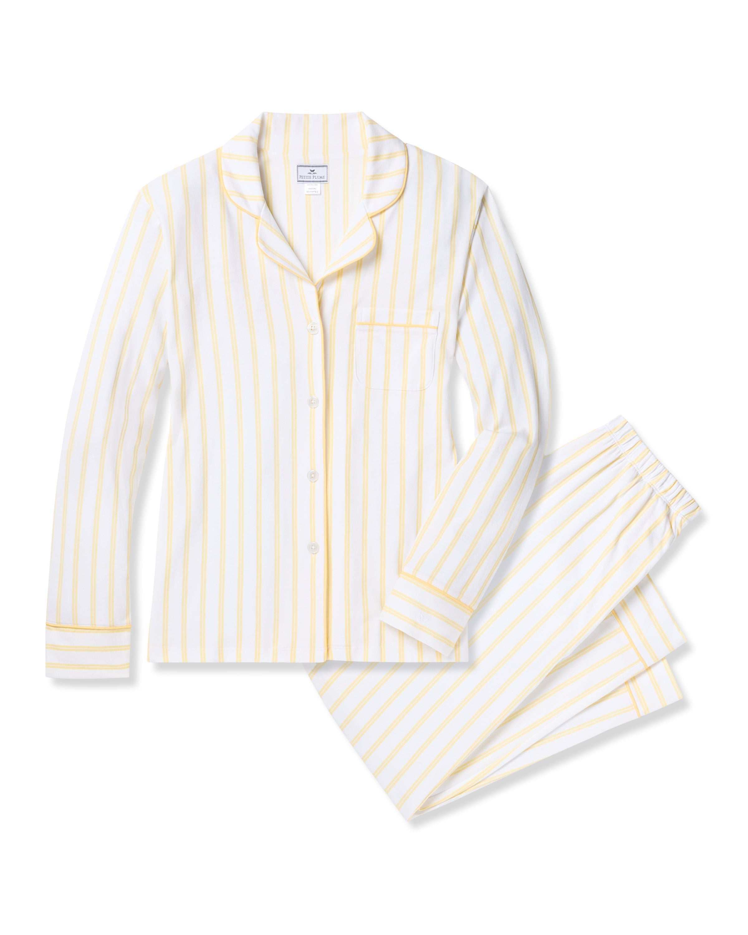 Women's Pima Pajama Set in Sunny Stripe