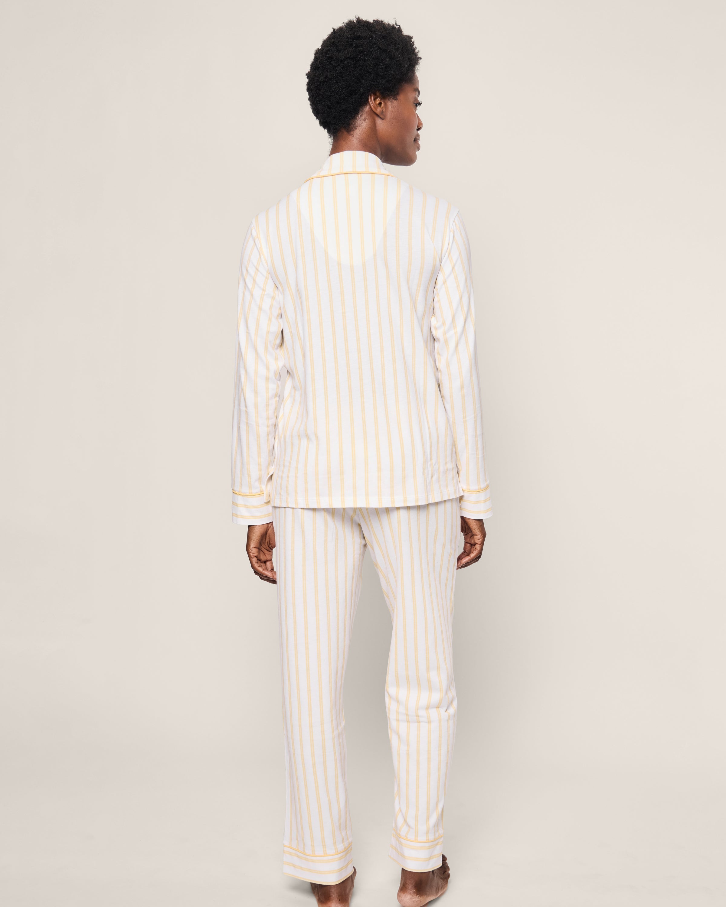 Women's Pima Pajama Set in Sunny Stripe