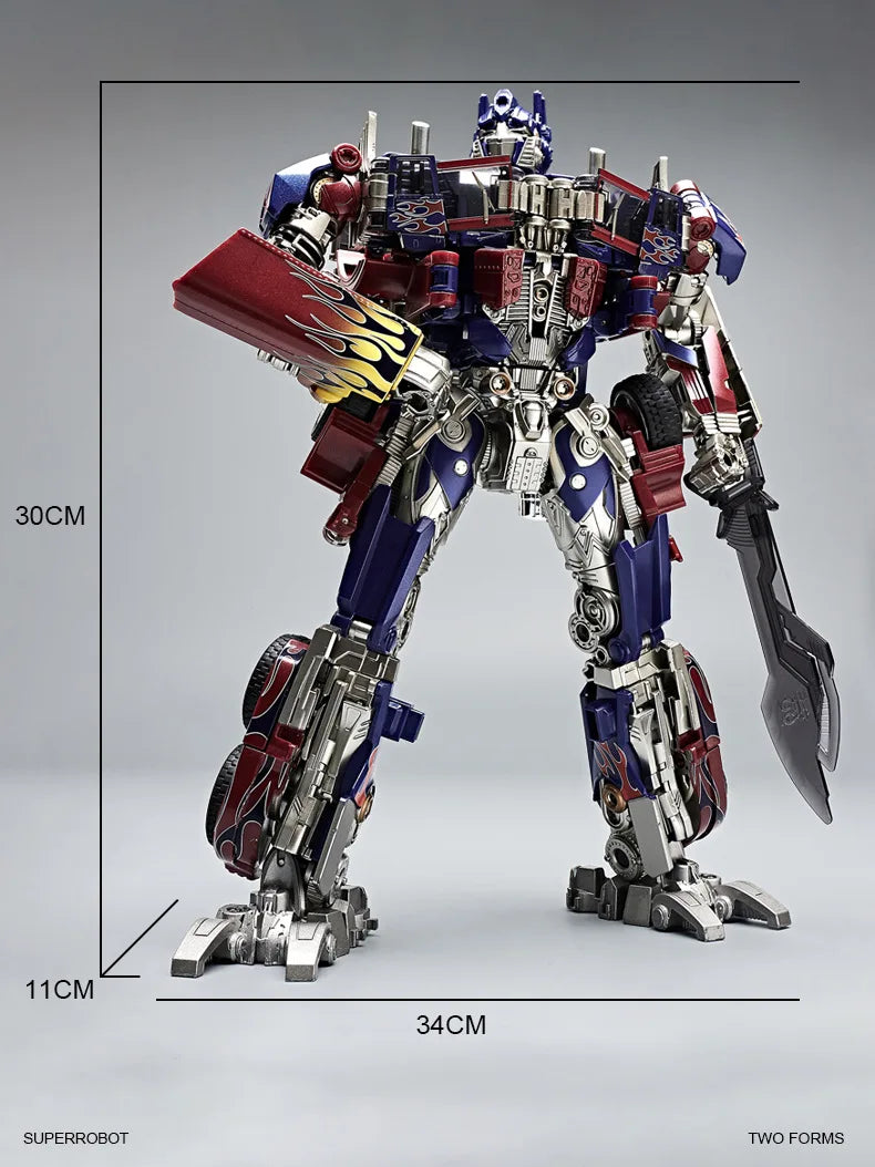 Optimus Prime and Bumblebee Autobots Anime Figures, Transformation Robot Toys 30 CM