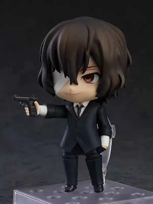 Action Figures Bungo Stray Dogs, Nakajima Atsushi, Dazai Osamu, Kawaii Chibi Cute Anime Figurines Collector 10 cm
