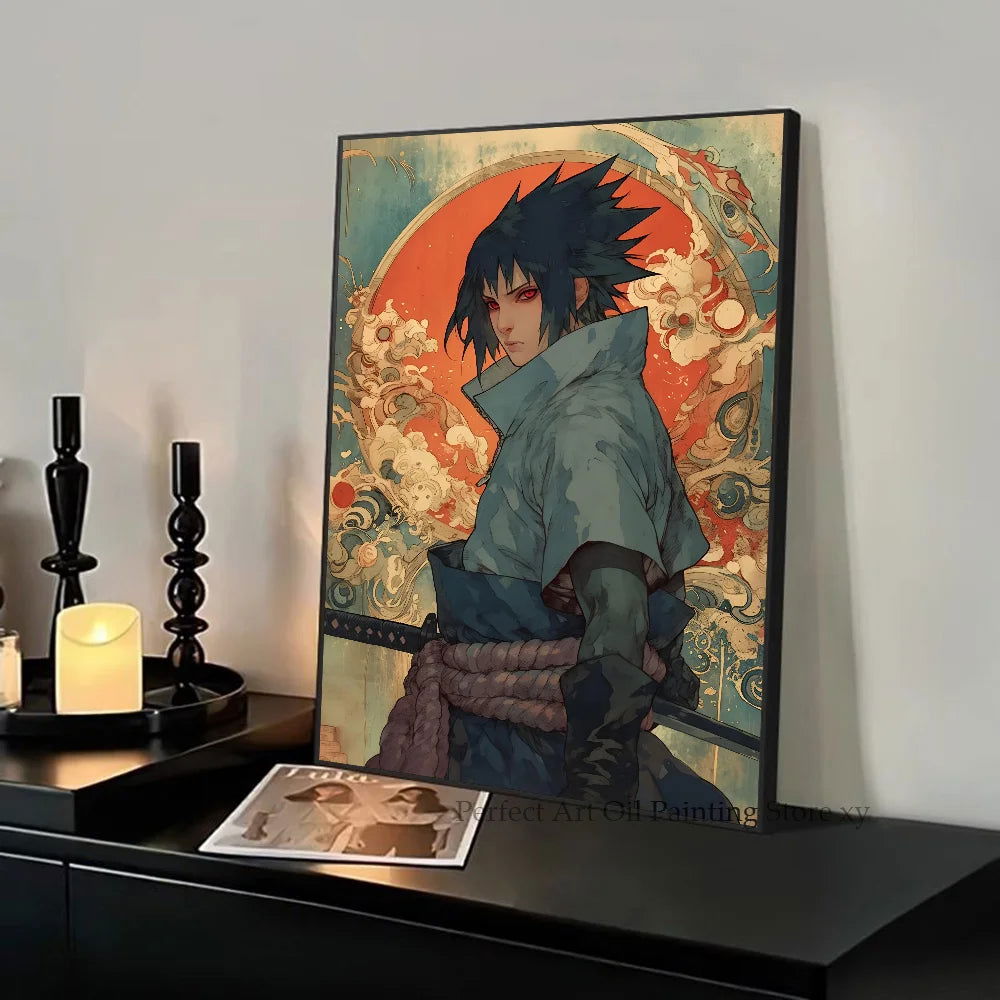 Anime Naruto Shippuden Posters, Naruto Sasuke Sakura Kakashi Pain Paper Print Home Living Room Bedroom Entrance Bar Cafe Art Painting Decoration Wall Art
