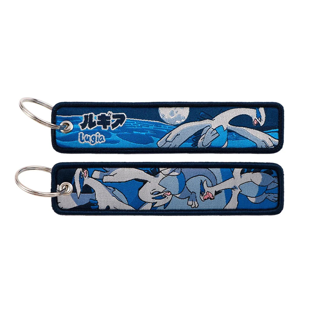 Anime Pokemon Key Chain Embroidery Key Fobs Cartoon Keychains for Car Key Ring Accessories