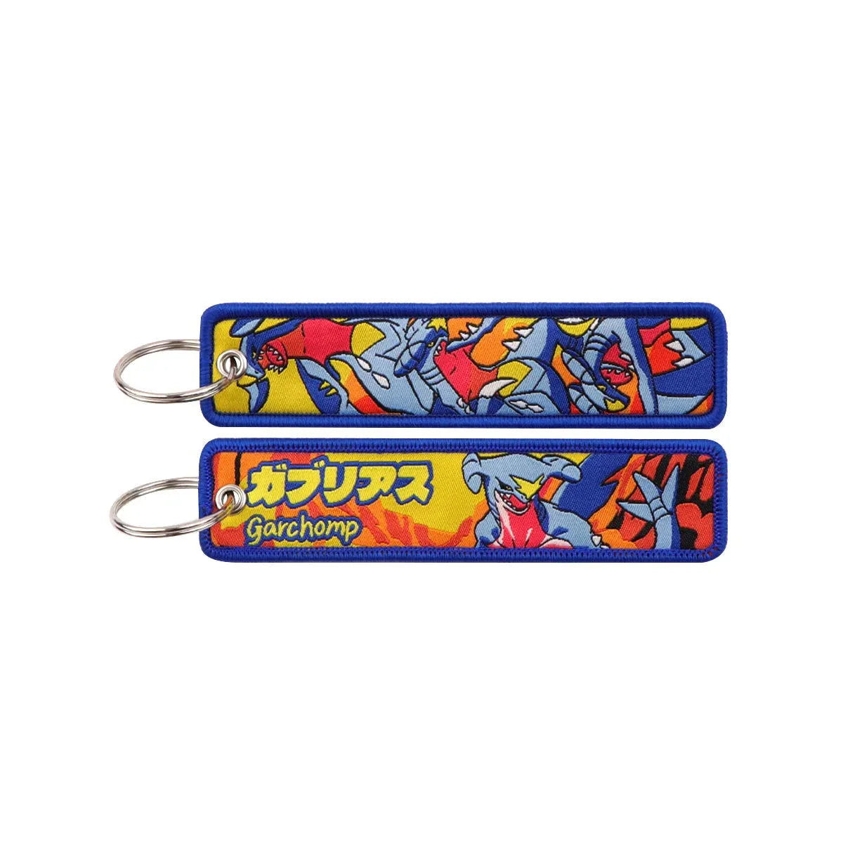 Anime Pokemon Key Chain Embroidery Key Fobs Cartoon Keychains for Car Key Ring Accessories