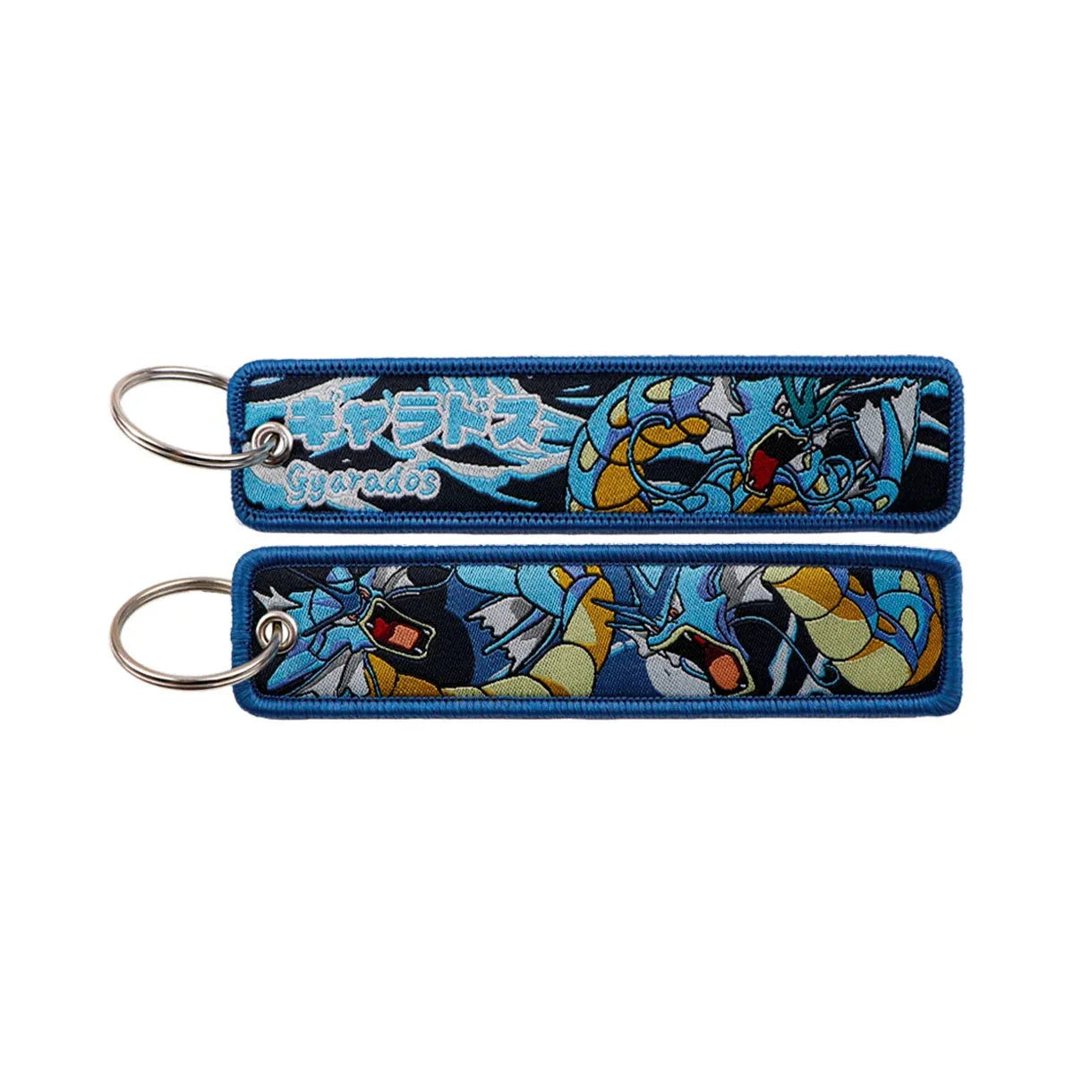 Anime Pokemon Key Chain Embroidery Key Fobs Cartoon Keychains for Car Key Ring Accessories