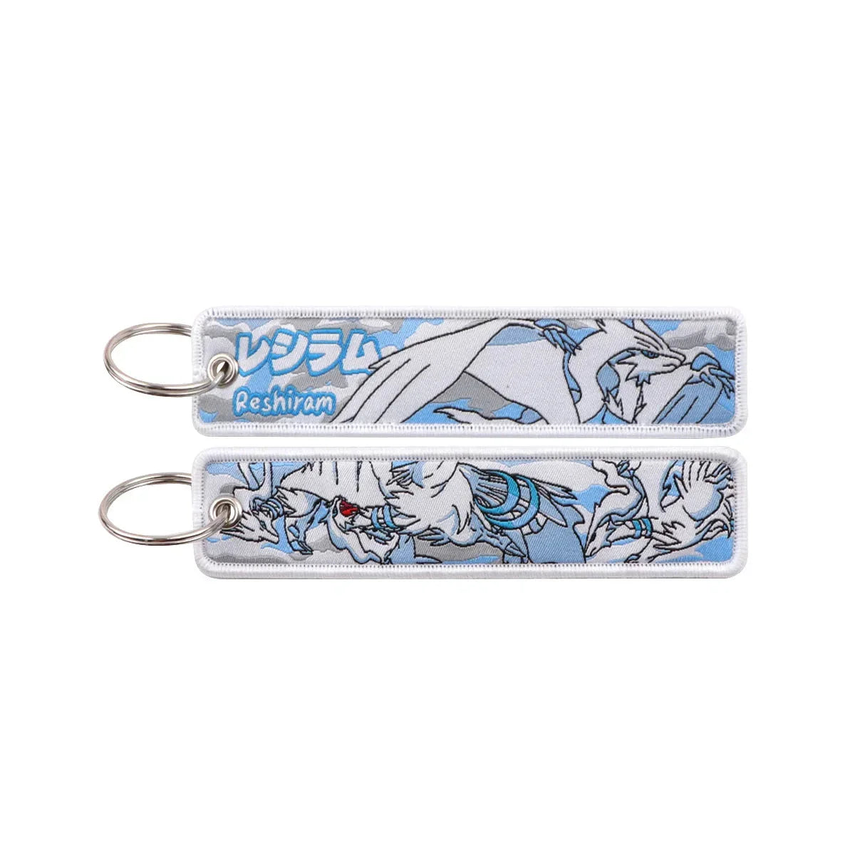 Anime Pokemon Key Chain Embroidery Key Fobs Cartoon Keychains for Car Key Ring Accessories